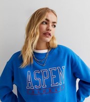 New Look Blue Aspen Logo Sweatshirt